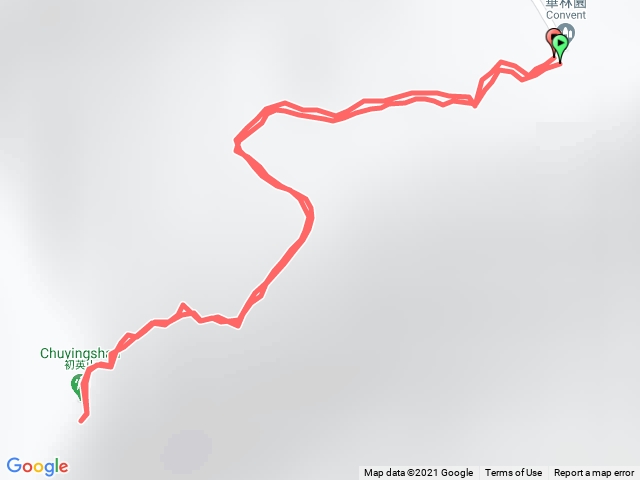 初音山(2021-04-04)-華林園-起登-登頂後原路來回(注意有吸血螞蝗)-標註停車處