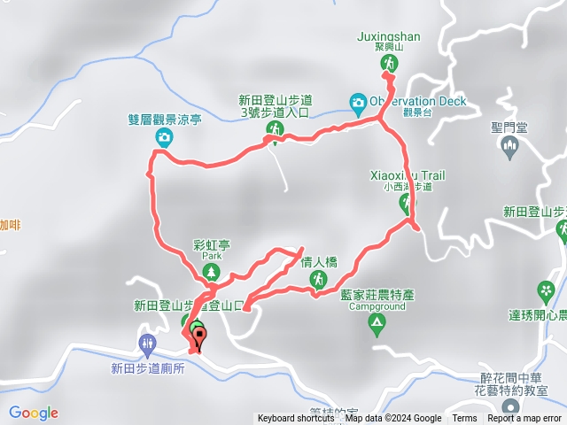 小百岳集起來聚興山、新田登山步道20240106130557