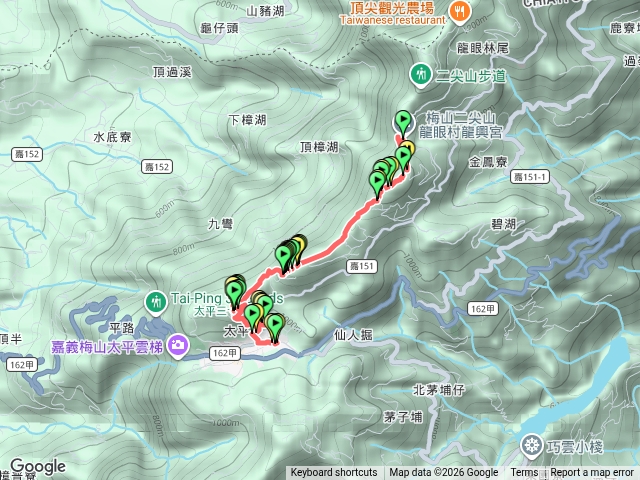 龍興宮-馬鞍山-梨子腳山-太平山-老街-太平國小