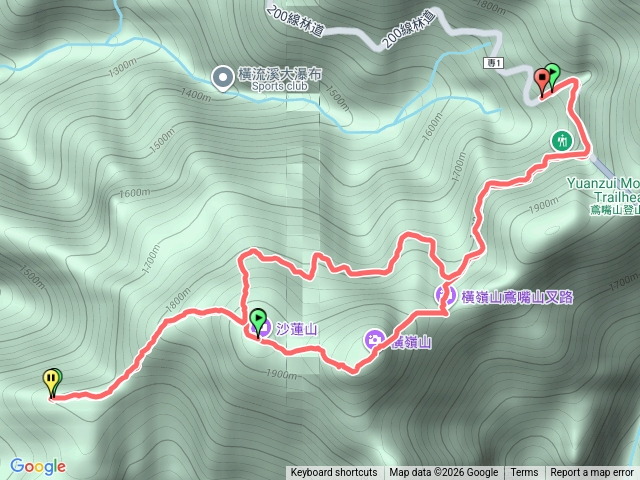 1150124橫沙笛縱走預覽圖