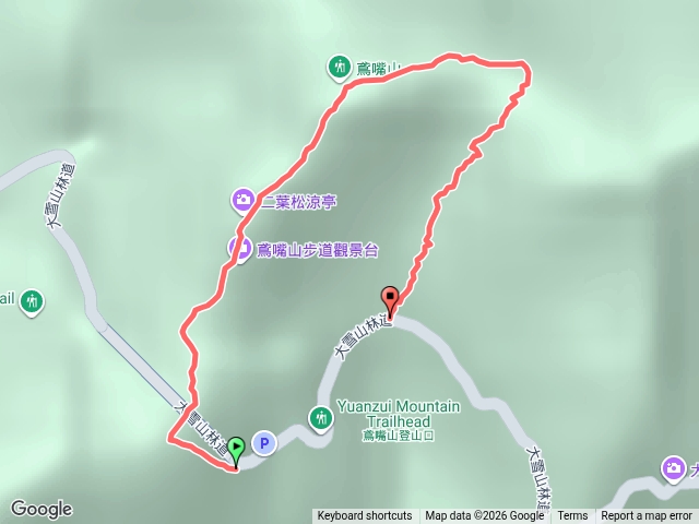 過橫嶺山隧道口右側上鳶嘴山27.3K回預覽圖