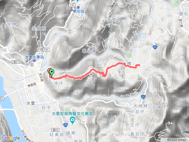 水沙蓮古道土地公鞍部段