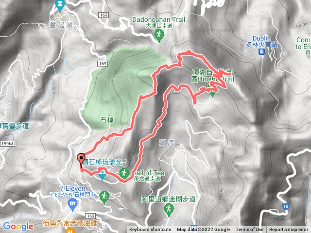 大凍山O型縱走（不取樂野山）-上雲之道-霹靂山-大凍山-下霞之道