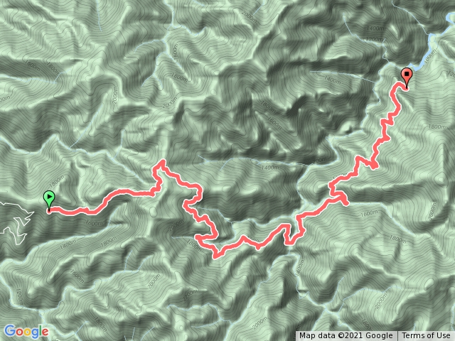 霞喀羅古道（石鹿進/養老出）