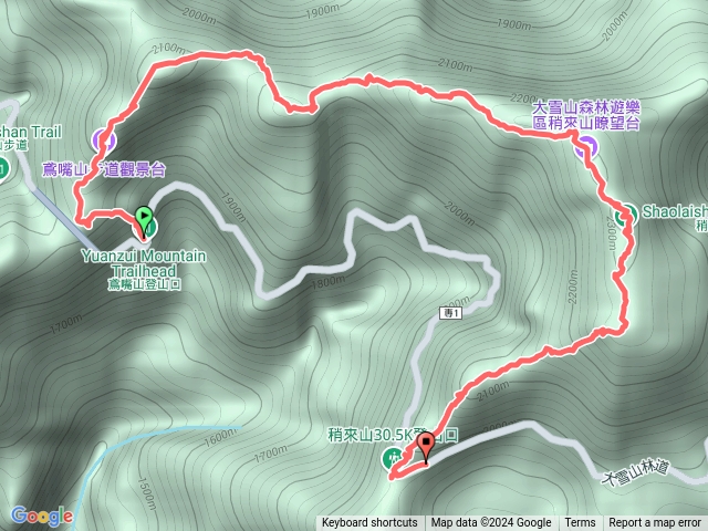 小百岳集起來鳶嘴稍來山國家步道202408301212預覽圖