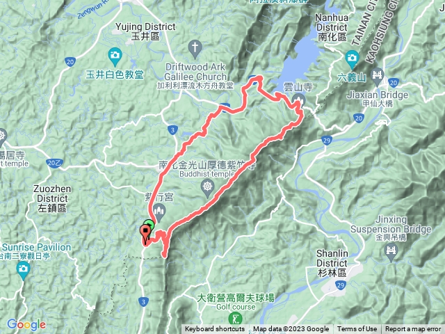 20221010-烏山縱走(心仔寮天后宮縱走雲山寺再跑回天后宮)