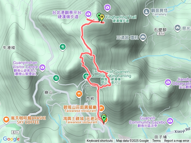 觀音山硬漢嶺凌雲尖大崩壁
