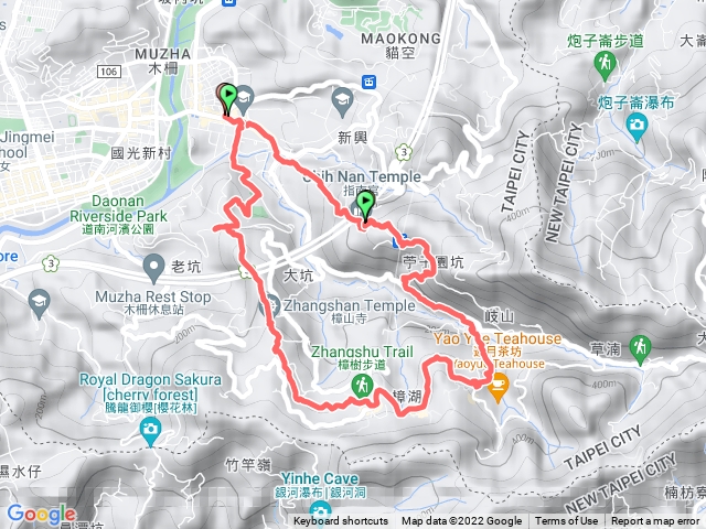 1110403臺北大縱走第七段（指南宮-飛龍步道-政治大學）O型