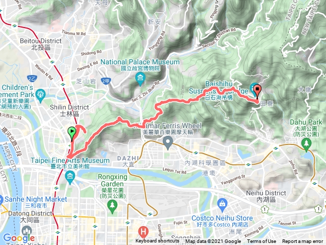 2021.08.21 臺北大縱走：第五段劍潭支線
