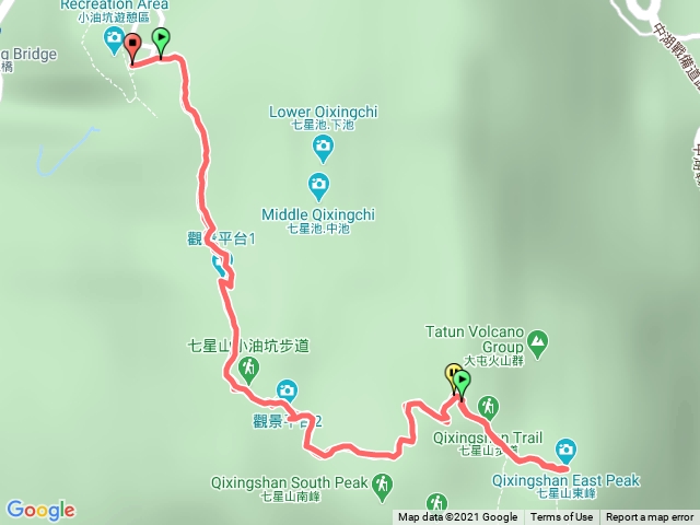 七星山主峰、東峰