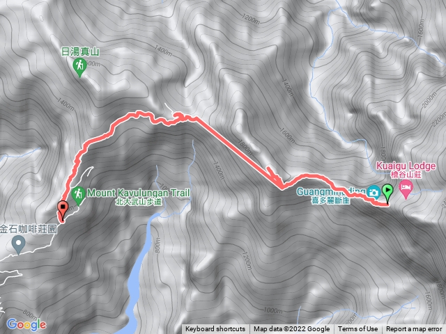 檜谷營地回登山口