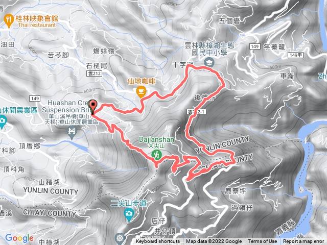 大尖山健行路線