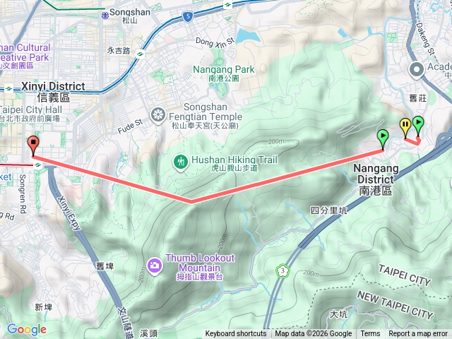 中華科技大學到象山站預覽圖