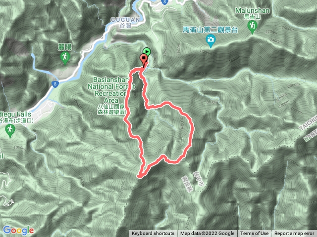 八仙山伏地索道+東八仙+八仙山 0形