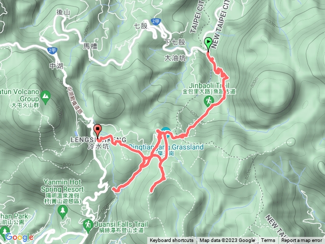 2023-11-20 金包里大路／日人路-擎天崗-絹絲瀑布-竹篙山-冷水坑