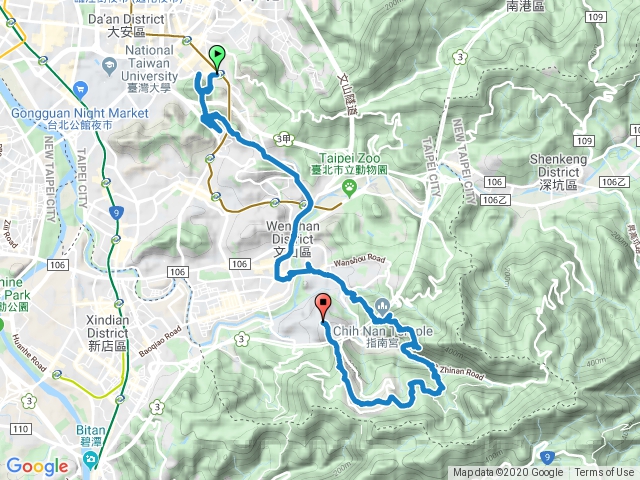 臺北大縱走：尋寶任務臺北大縱走第七段：麟光站至飛龍步道202001181155