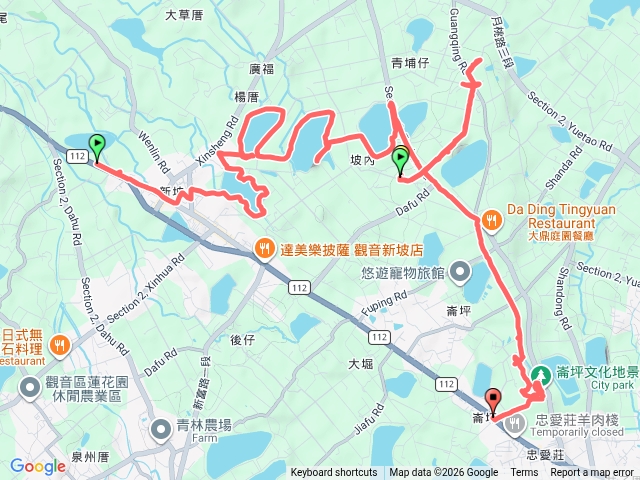 觀音埤塘-白千層隧道-崙坪地景公園(2026-5-10)