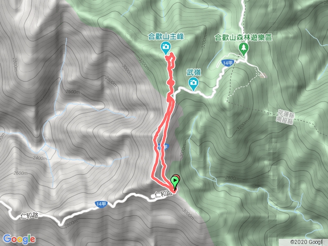 合歡山南、主峰