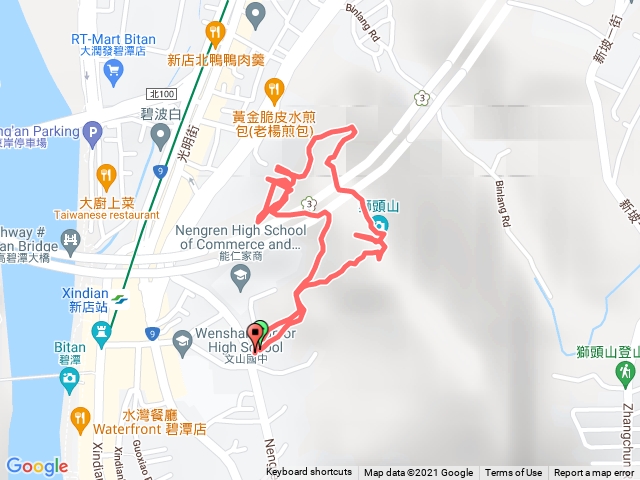 新店獅頭山能仁家商出入