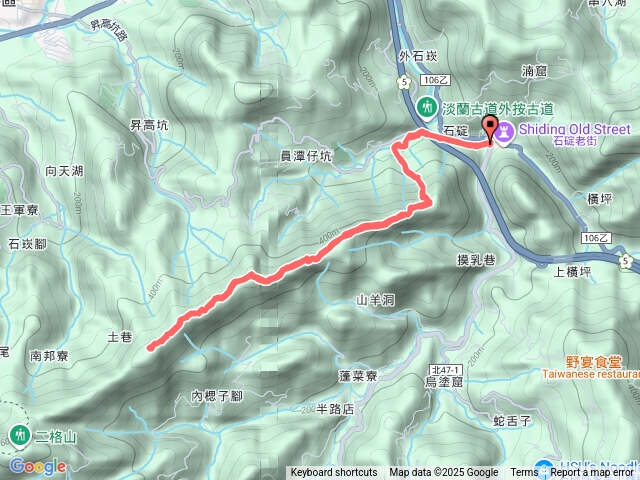 石碇、筆架山縱走來回預覽圖