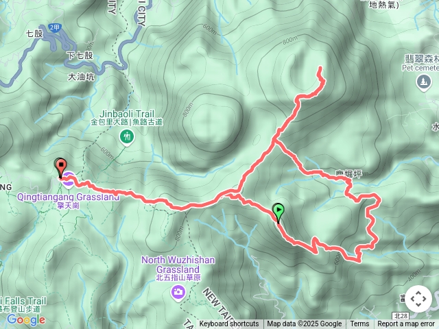 陽明山後山磺嘴山生態保護區-大尖山-大尖山茶行遺址-富士坪古道