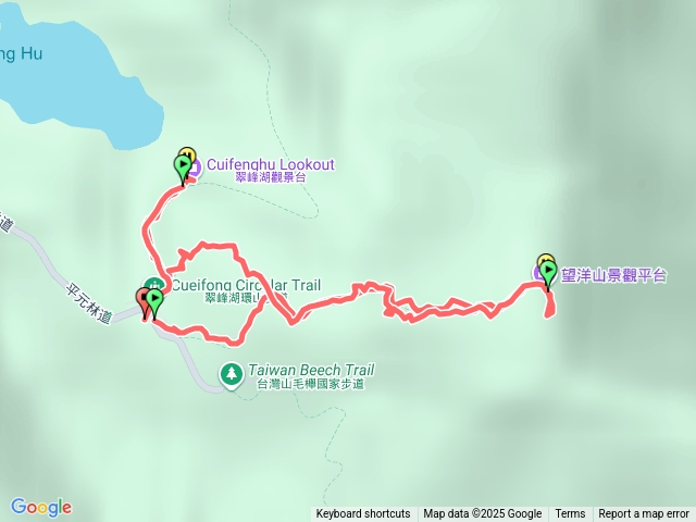 忘洋山翠峰湖步道預覽圖