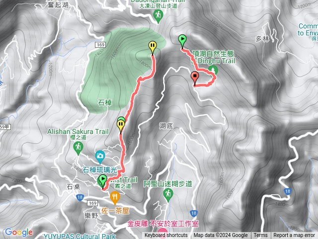 霧之道上樂野山霹靂山頂湖下