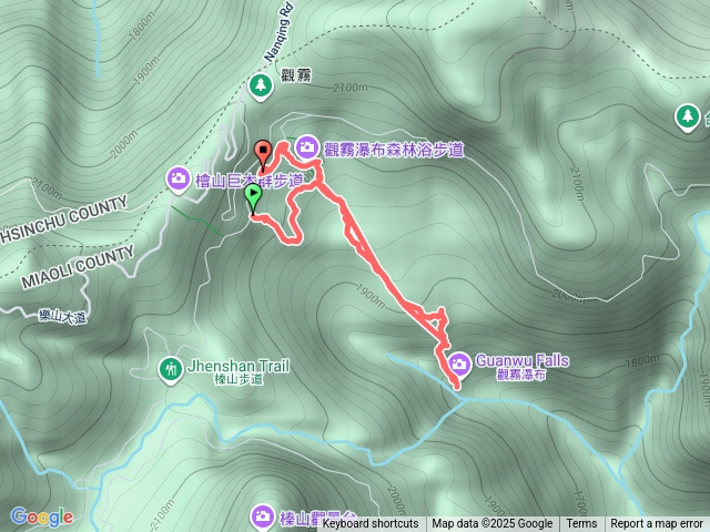 觀霧瀑布步道預覽圖