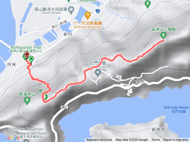 溪洲山小吃店-三角點577來回