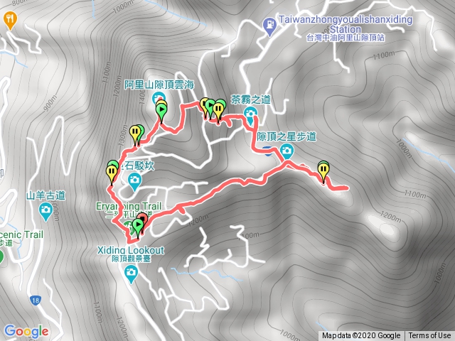 二延平步道茶霧之道隙頂之星步道
