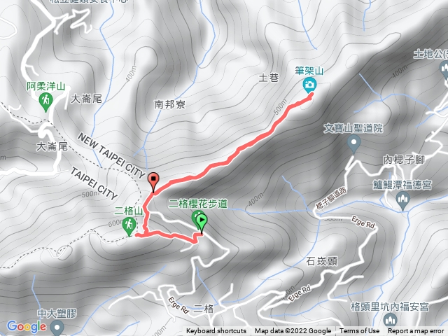 二格筆架雙峯行