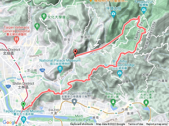 台北大縱走5＋4下天溪園