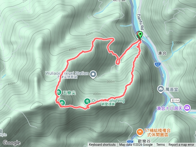 五寮尖大O路線預覽圖