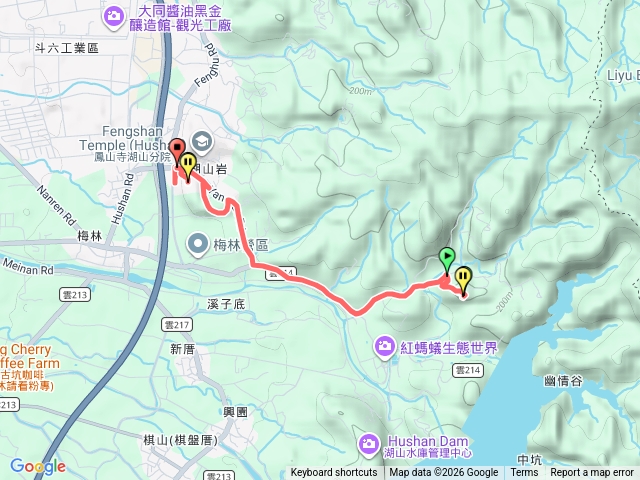 內林山、樣子坑山