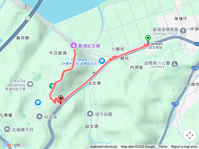 談文車站-福德宮-鄭漢步道