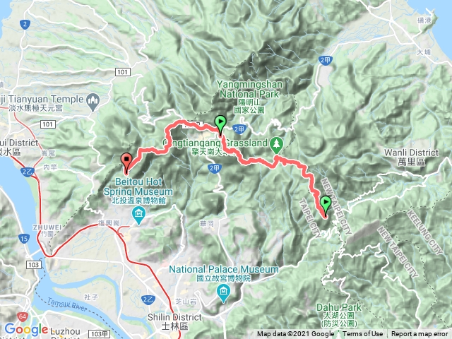 陽明山東西大縱走