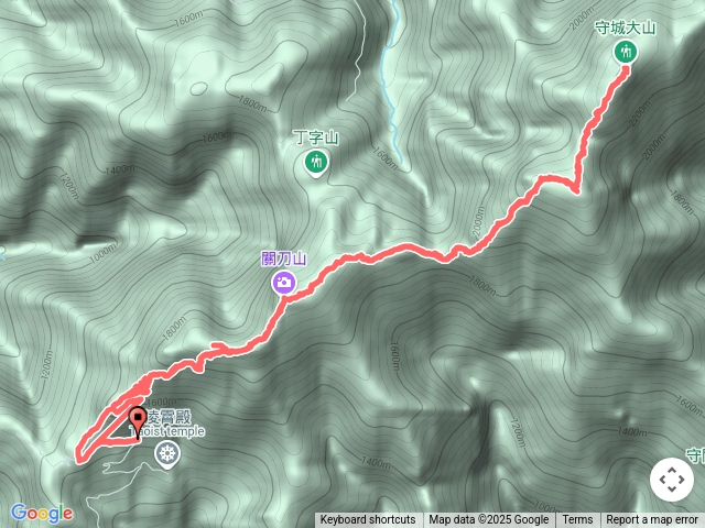 守關山、關刀山、守城大山