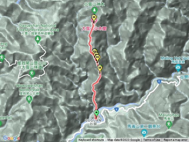 波津加縱走大雪山遊樂區
