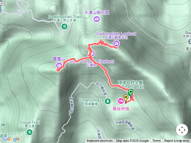 頂湖-霹靂山-大凍山-頂湖