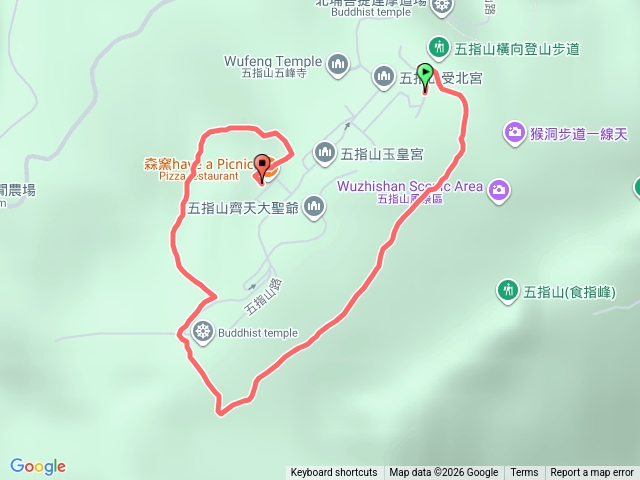 五指山橫向步道+仙洞步道+森窯