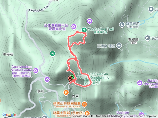 散散步之觀音山大崩壁--凌雲尖--硬漢嶺