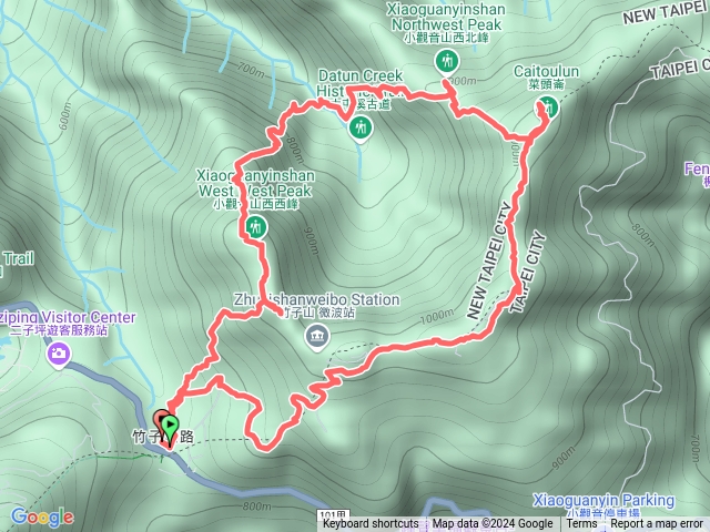 小觀音山大O形（標示路點）預覽圖