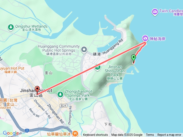 水尾漁港經獅頭山步道到金山老街預覽圖