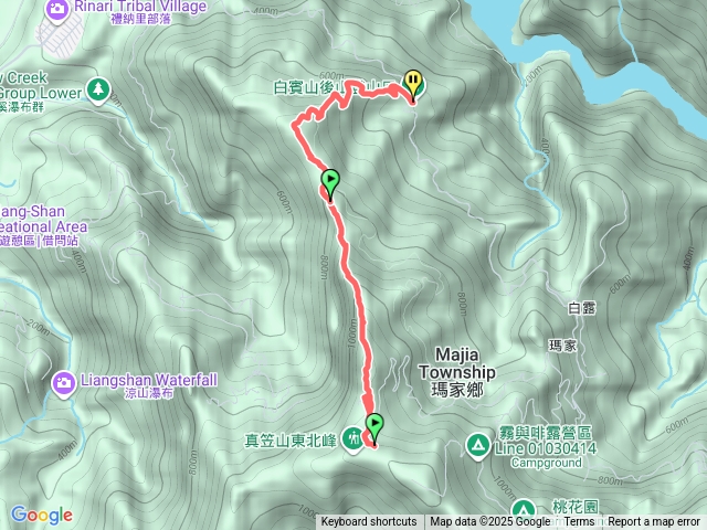 真笠山白賓山後山停車場預覽圖