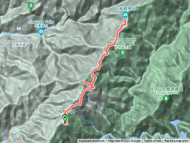 雪見大板根樹順登東洗水山北坑山