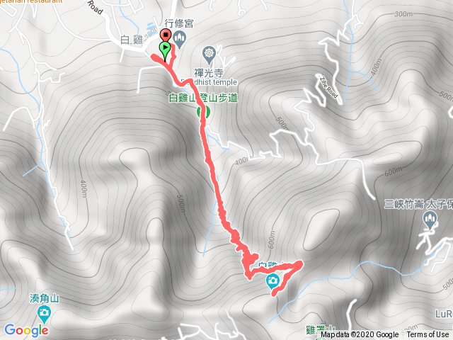 行修宮白雞登山口-白雞山三角點