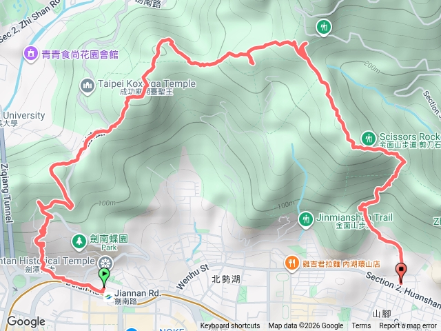 雞南山自然公園至金面山、竹月寺健行預覽圖