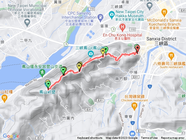 鳶山原路來回(三峽老街登山口)