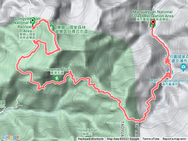 東滿步道縱走