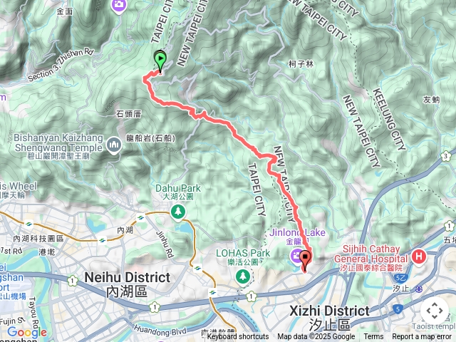 五指山系第六支稜連峰：碧山-白石湖山-大邱田山-天然石壁洞-水尾潭山-老鷲尖